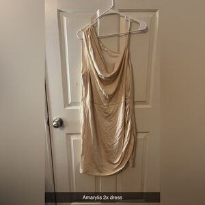 Amarylis 2x plus size off shoulder mini dress